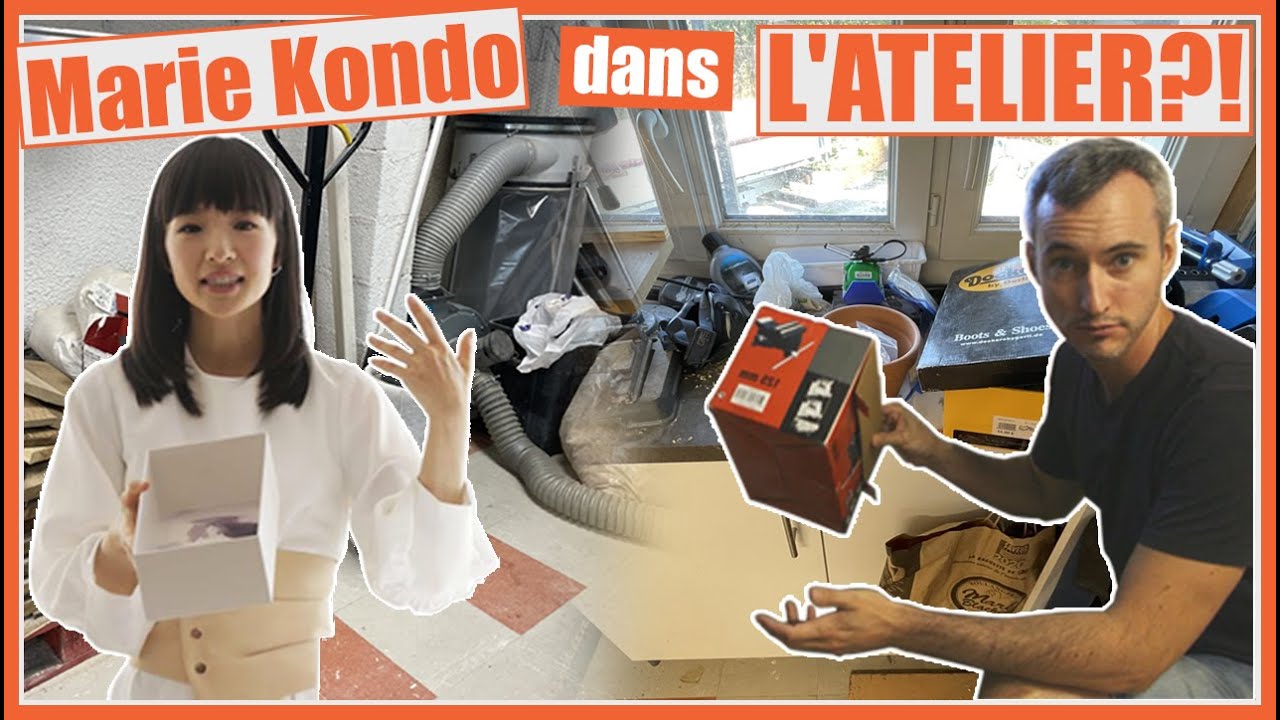 Marie Kondo dans l'atelier?! Rangement et nettoyage!