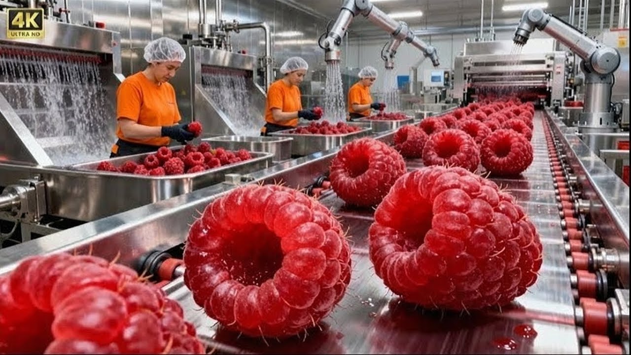 How Is Raspberry Yogurt Made in the Factory? The Process May Surprise You! 🏭🍓