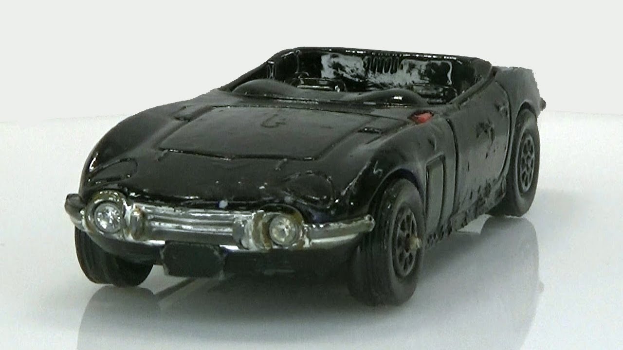 Toyota 2000 GT, 1970 г. Полная кастомная реконструкция модели Corgi № 375.