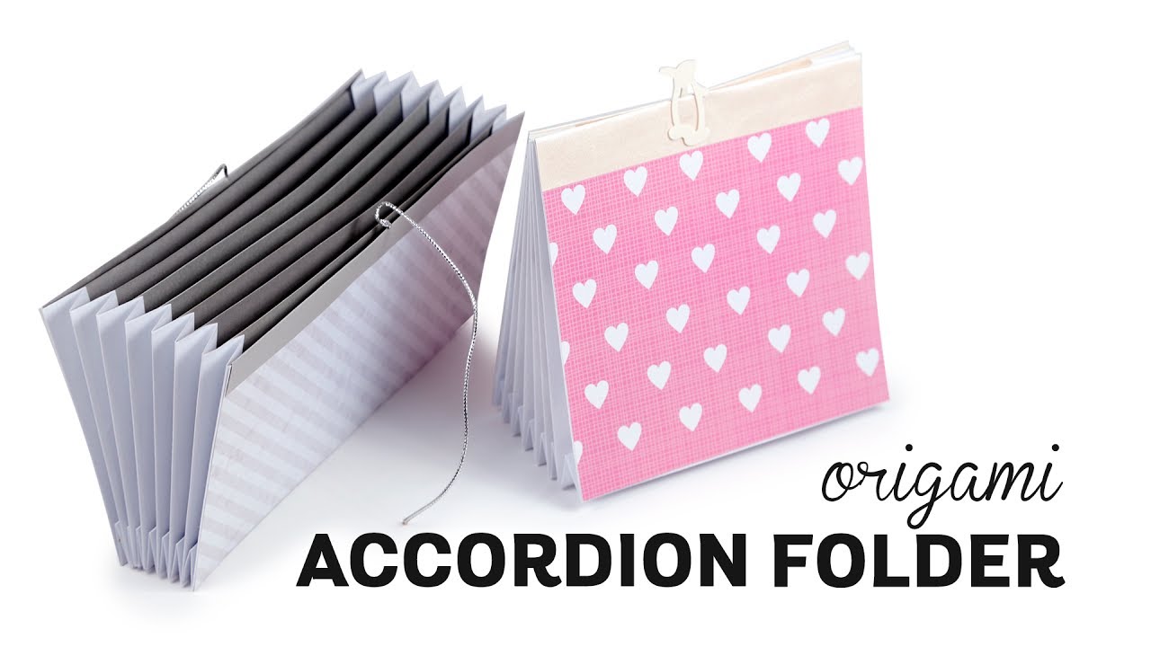 Origami Accordion Folder - DIY Document Organizer - Paper Kawaii