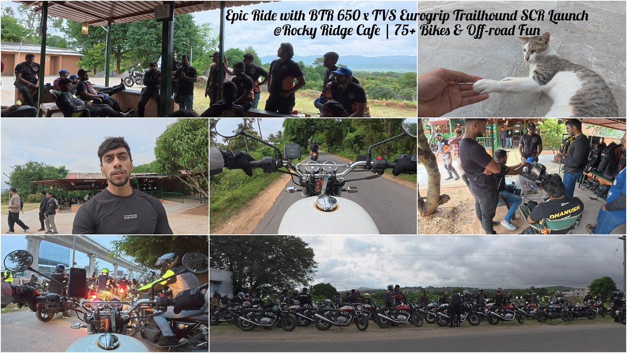 Epic Ride with BTR 650 | TVS Eurogrip TrailHound SCR Launch @ Rocky Ridge | 75+ Bikes & Off-road Fun