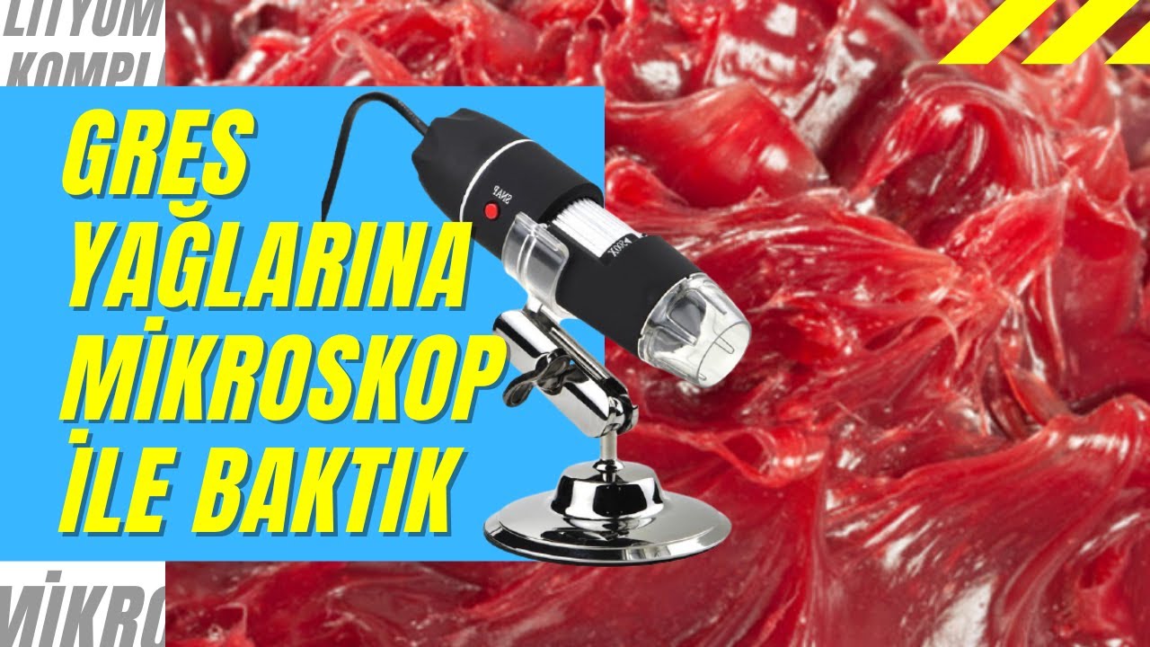 GRES YAĞLARINA MİKROSKOP İLE BAKTIK (Gres Havuzu Deneyi)
