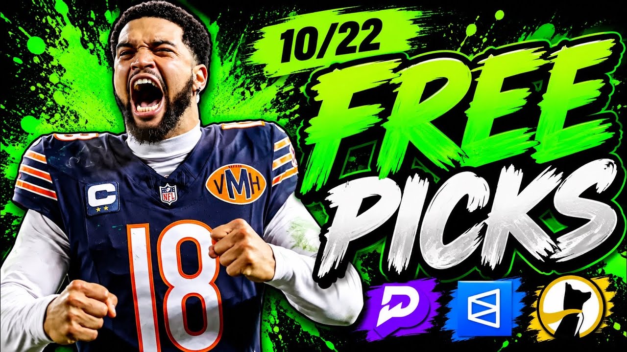BEST NFL TNF PLAYER PROPS AND BETS TODAY, Parlays, Predictions FREE Today Thursday October 22nd