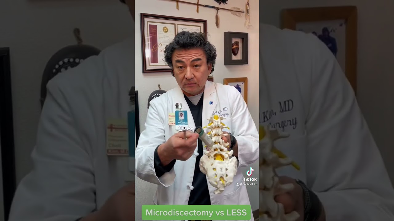 Microdiscectomy vs LESS #shorts