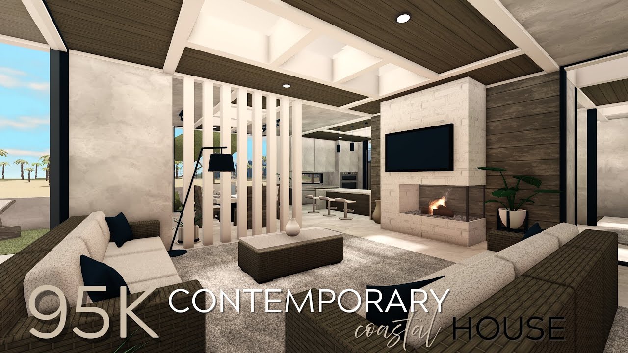 BLOXBURG: 95K CONTEMPORARY COASTAL HOUSE | NO-GAMEPASS