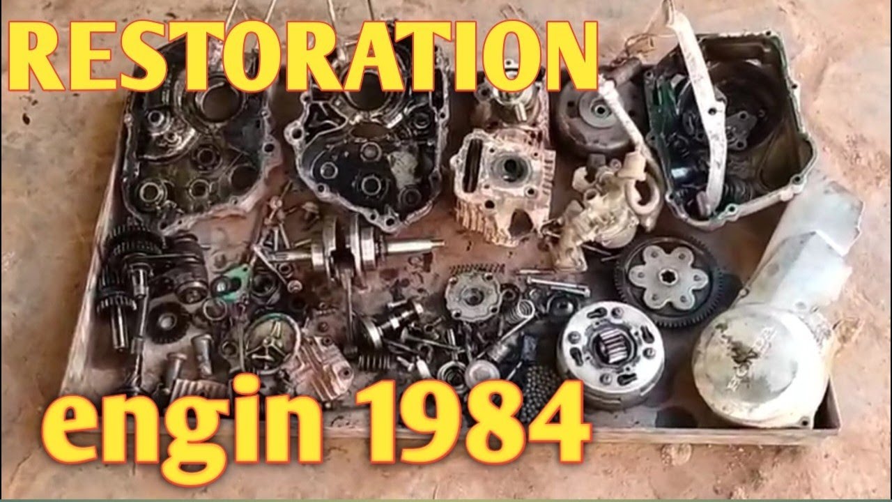 Restoration 1984 engine honda chaly