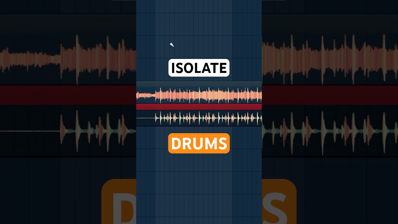 How to isolate drums from ANY song