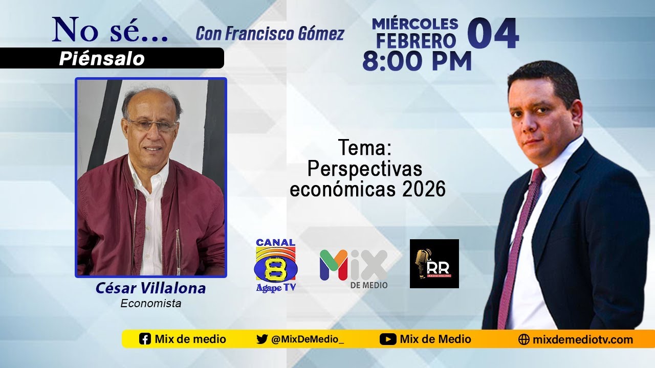 Perspectivas Económicas 2026 | César Villalona en No se piénsalo