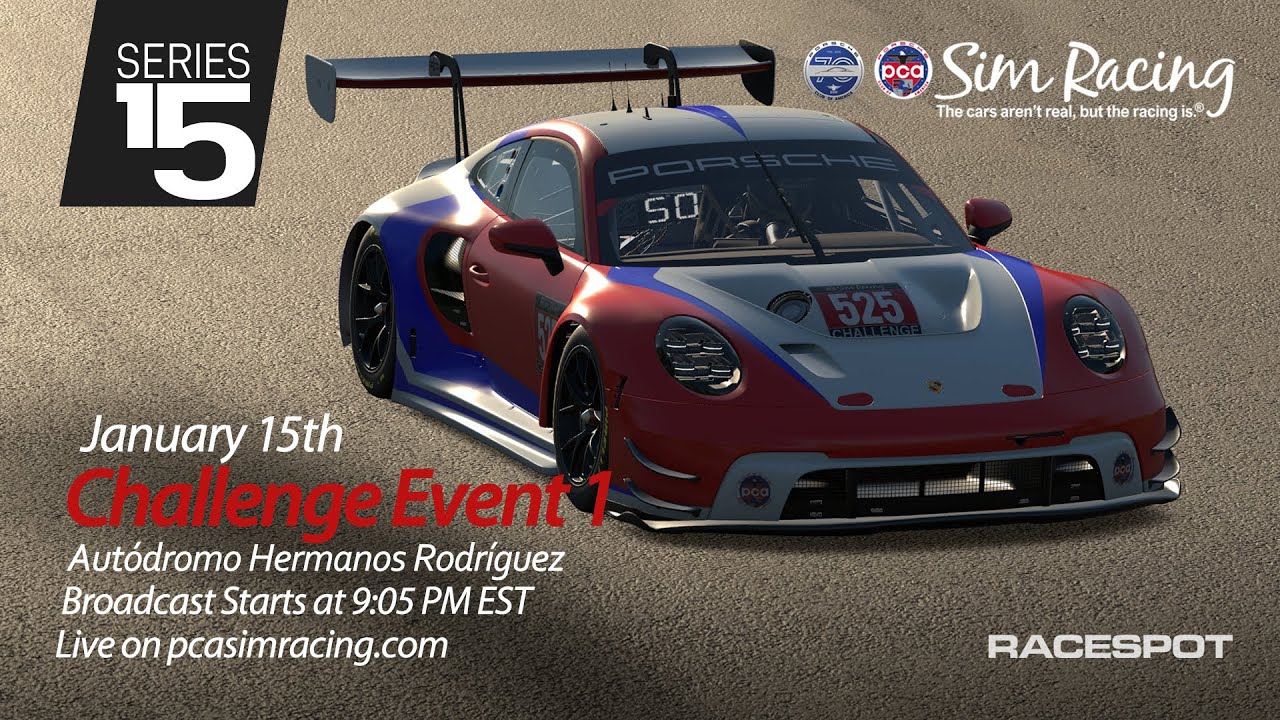 PCA Sim Racing Series 15 | Event 1 | Challenge Class at Autódromo Hermanos Rodriguez