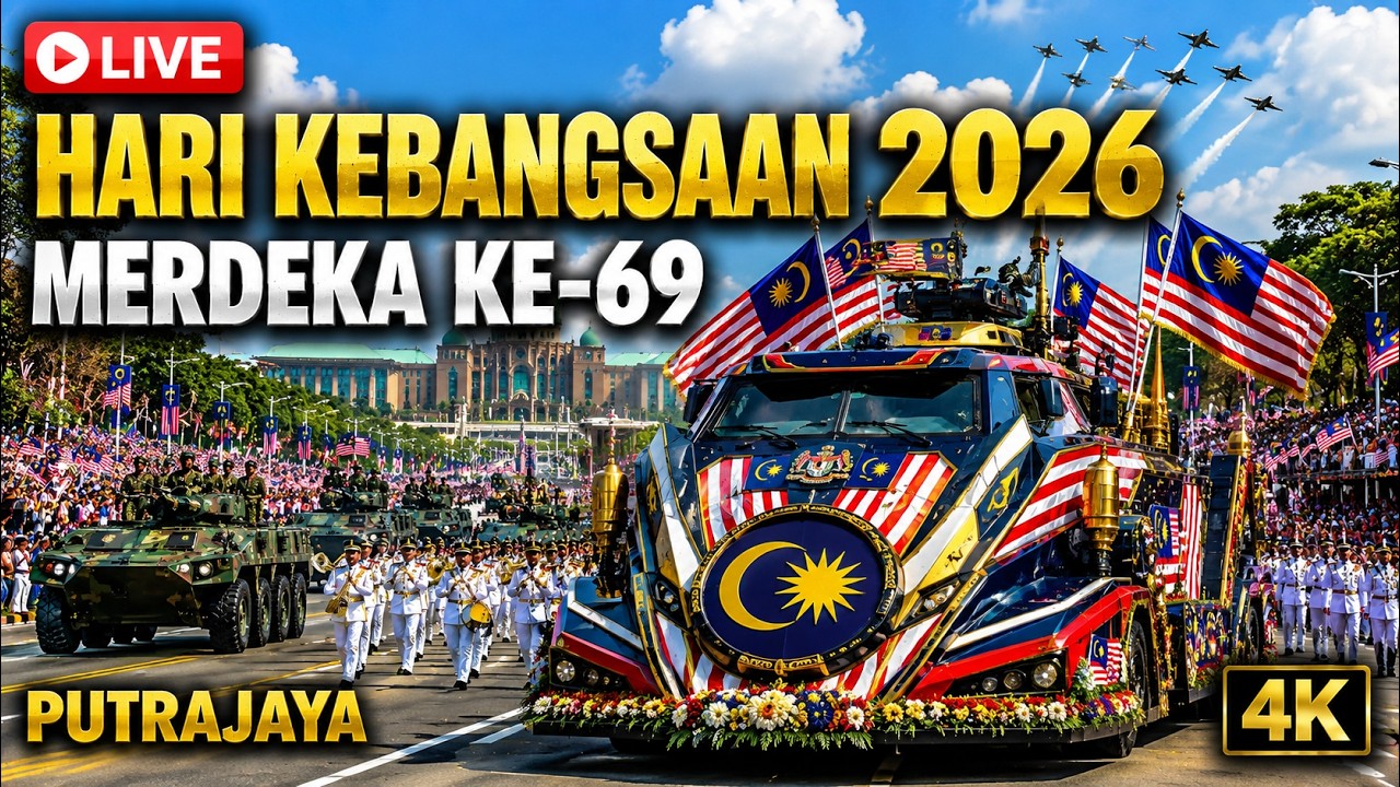 🔴 LIVE: Hari Kebangsaan 2026 🇲🇾 | Perbarisan Merdeka Ke-69 | Putrajaya 4K