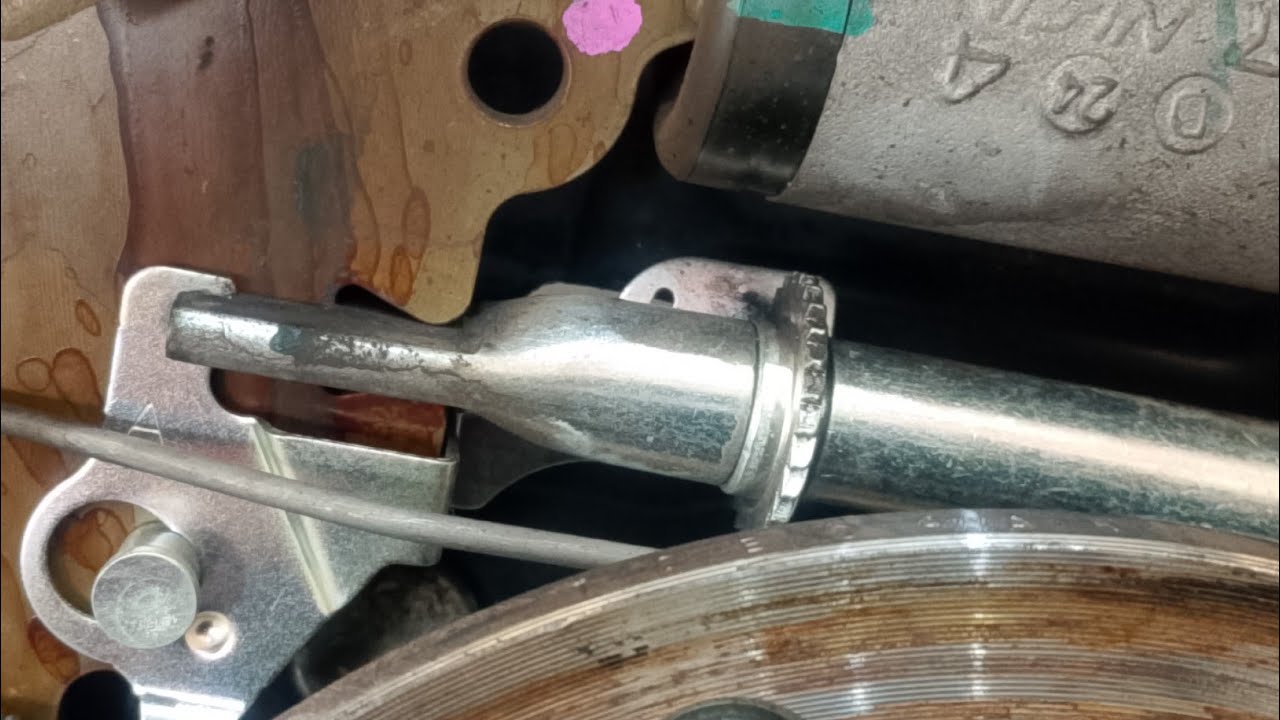Mitsubishi L200 (how to adjust hand brake) adjustment gear