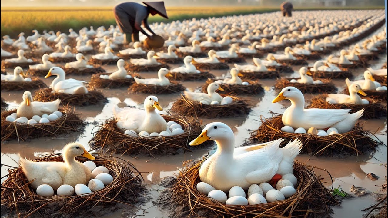 Duck Breeding Farm - Raising Laying Ducks Effectively - Poultry Duck Farm