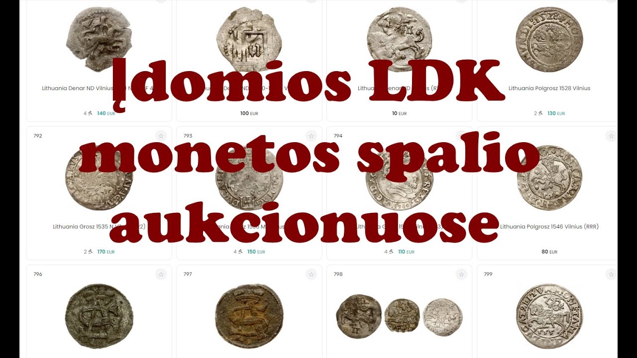 Įdomios LDK monetos spalio aukcionuose.  Интересные монеты ВКЛ на аукционах октября.