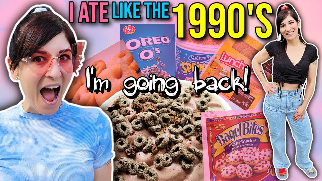 I Ate Like It Was The 1990's for 24 HOURS but for weight loss || FULL DAY OF EATING 2000 Calories