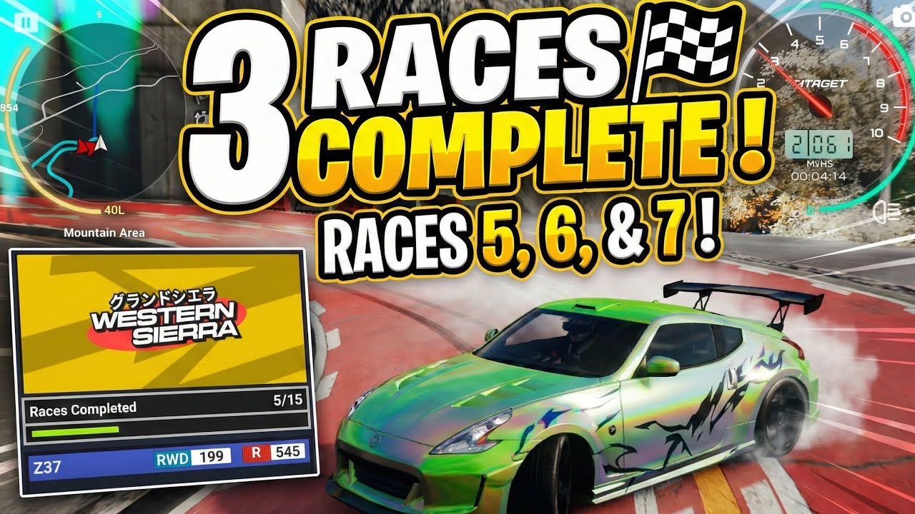 Western Sierra Club - Races 5, 6 & 7 Completed! 🚗💨 | CarX Street Gameplay