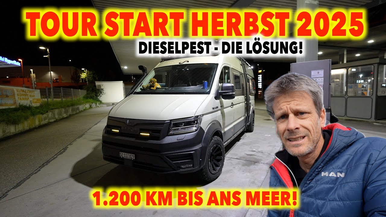 #1274 TOUR START & Dieselpest L&ouml;sung | 1.200 km im KAIMAN nach Norden | Strom & Wasserproblem