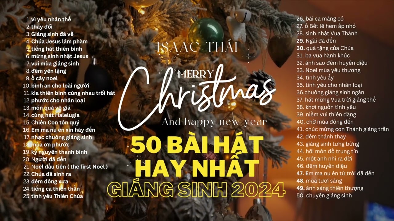 Top 50 BÀI HÁT GIÁNG SINH HAY NHẤT | tổng hợp nhạc đầy đủ | Nghe Để Cảm Nhận Noel Đang Đến