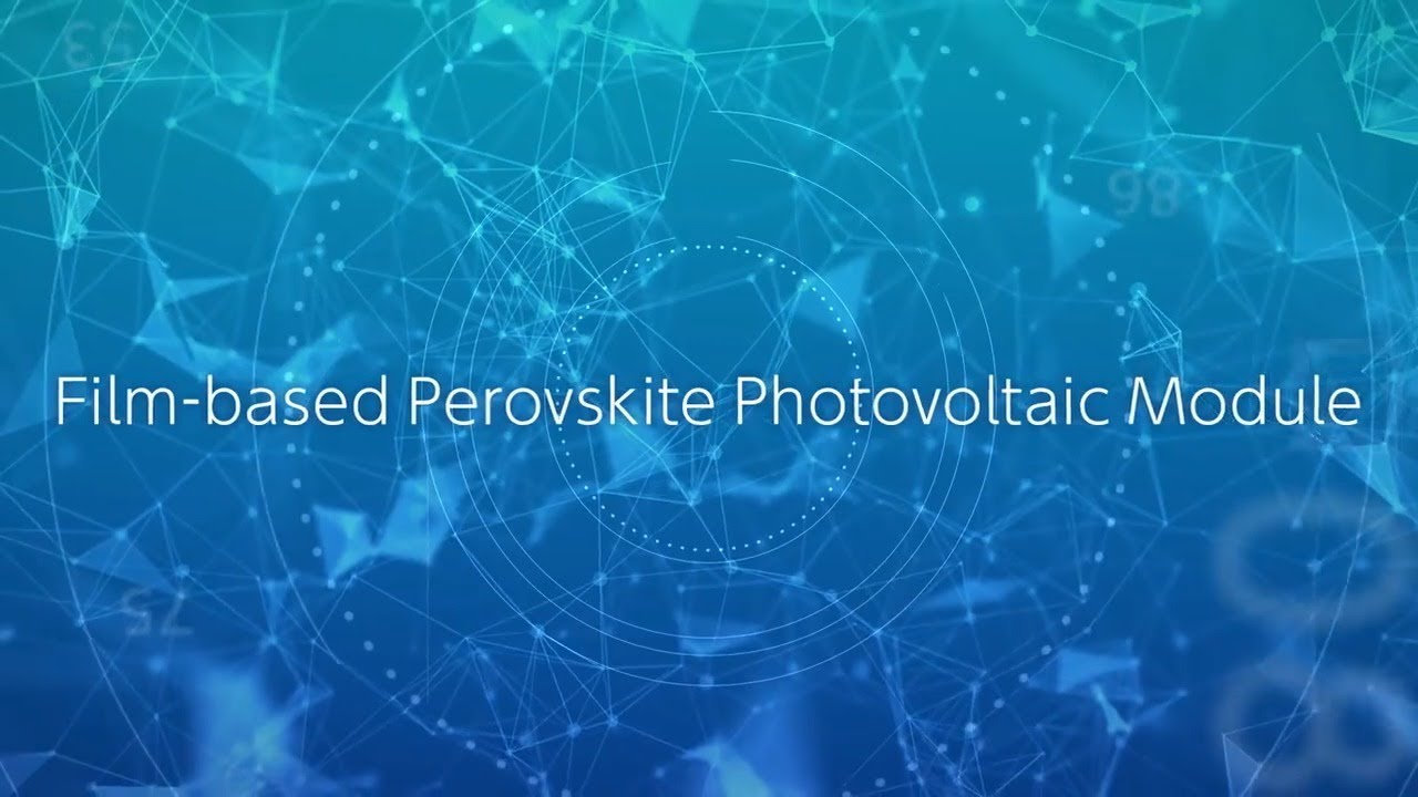 【TOSHIBA】Film-based Perovskite　Photovoltaic Module