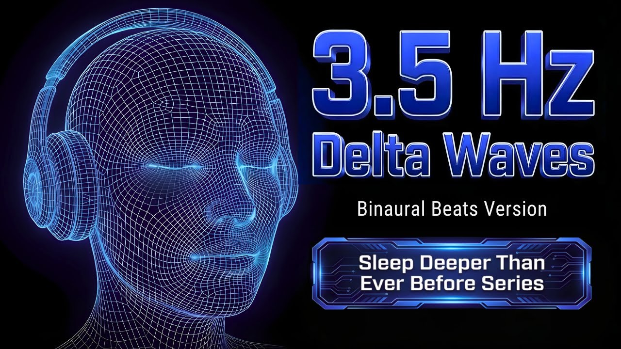 3.5 Hz Delta Waves Binaural Beats | Sleep Deeper Than Ever Before Series (Black Screen)