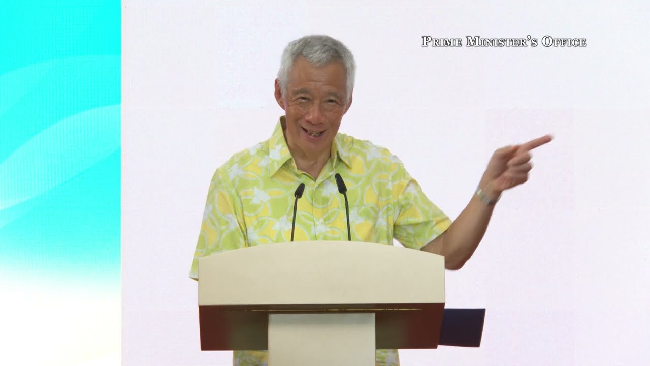 SM Lee Hsien Loong at the book launch of “Save and Sound: 70 years of CPF”