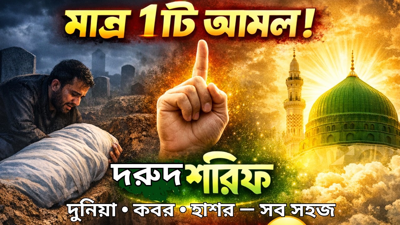 মাত্র ১টি আমল! দুনিয়া, কবর ও হাশর সব সহজ | দরুদ শরিফের অলৌকিক ফজিলত