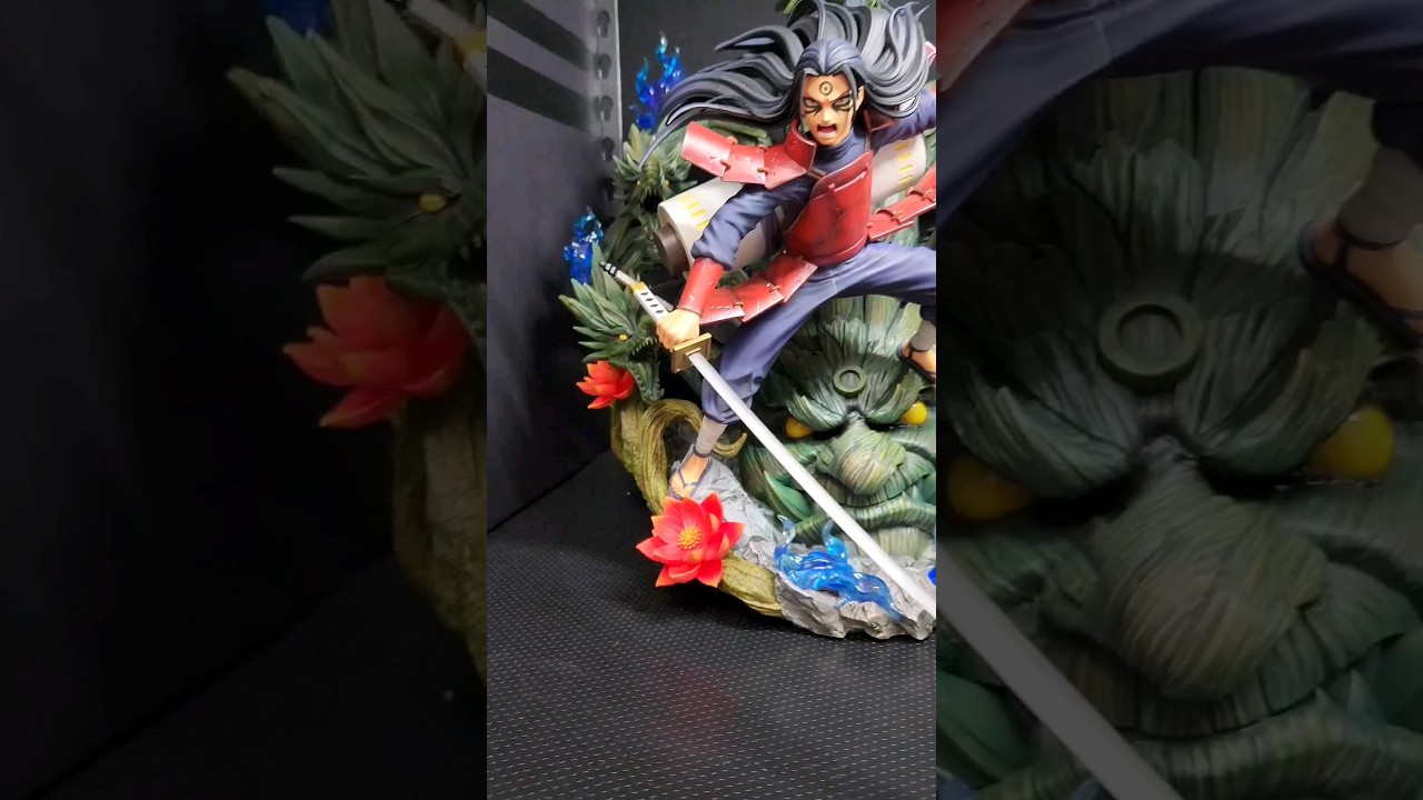 a quick peek at my resin statue collection 😇 #resinstatue #anime #naruto #demonslayer #resin #dbz