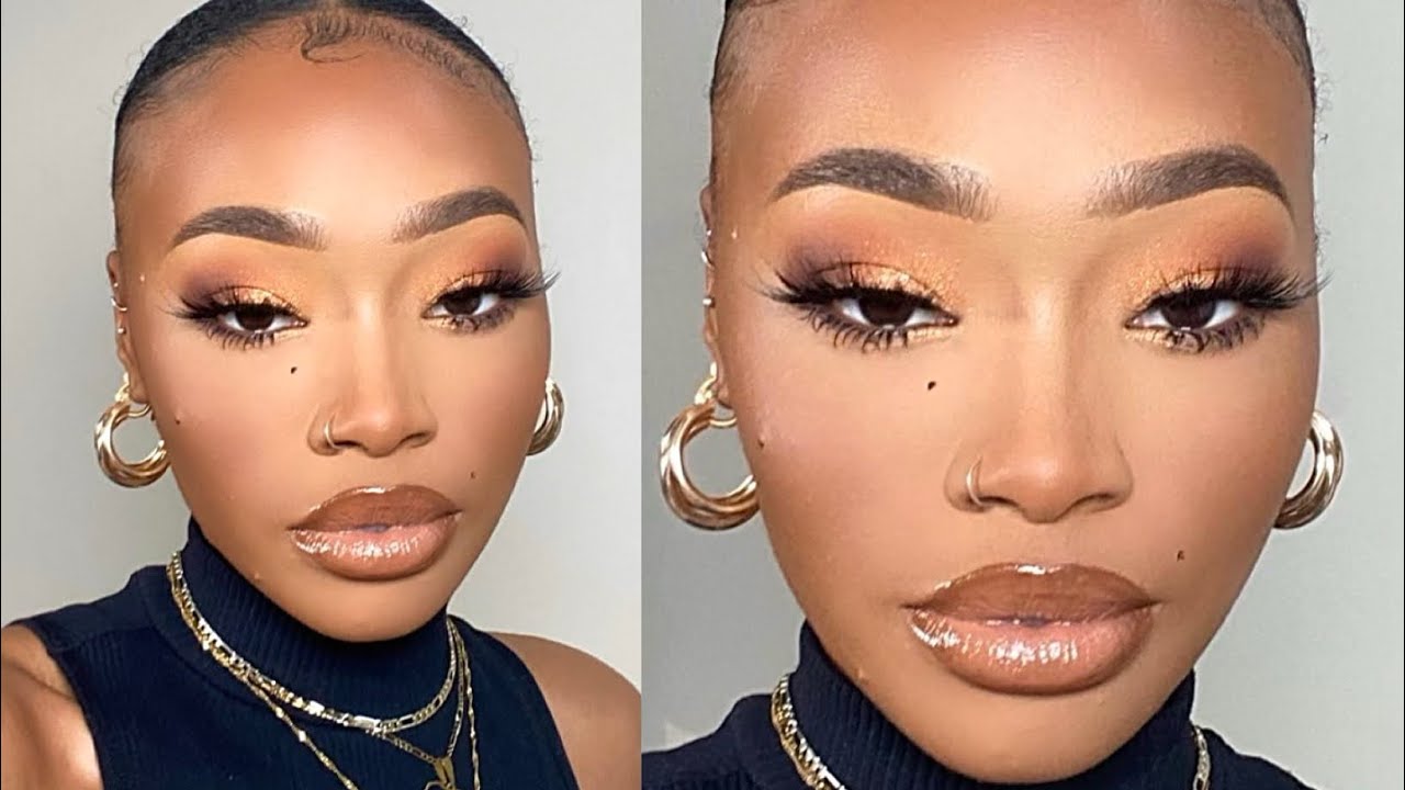 IT'S GIVING AUTUMNAL DELICIOUSNESS! GRWM WARM SMOKEY EYE + EASY SLEEK LOW BUN HAIR TUTORIAL