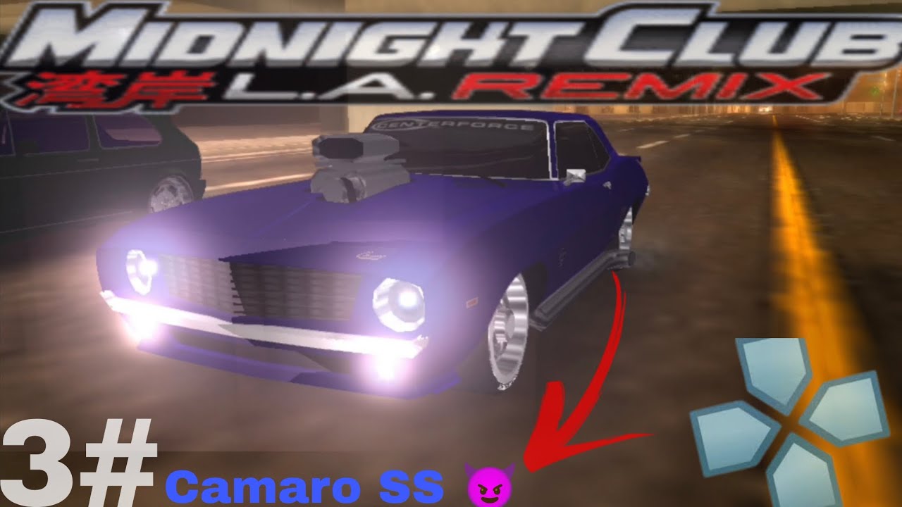🔥🚗 CAMARO SS 69 em Ação!!🔥🔥 | Midnight Club L.A Remix (PPSSPP #3) 
