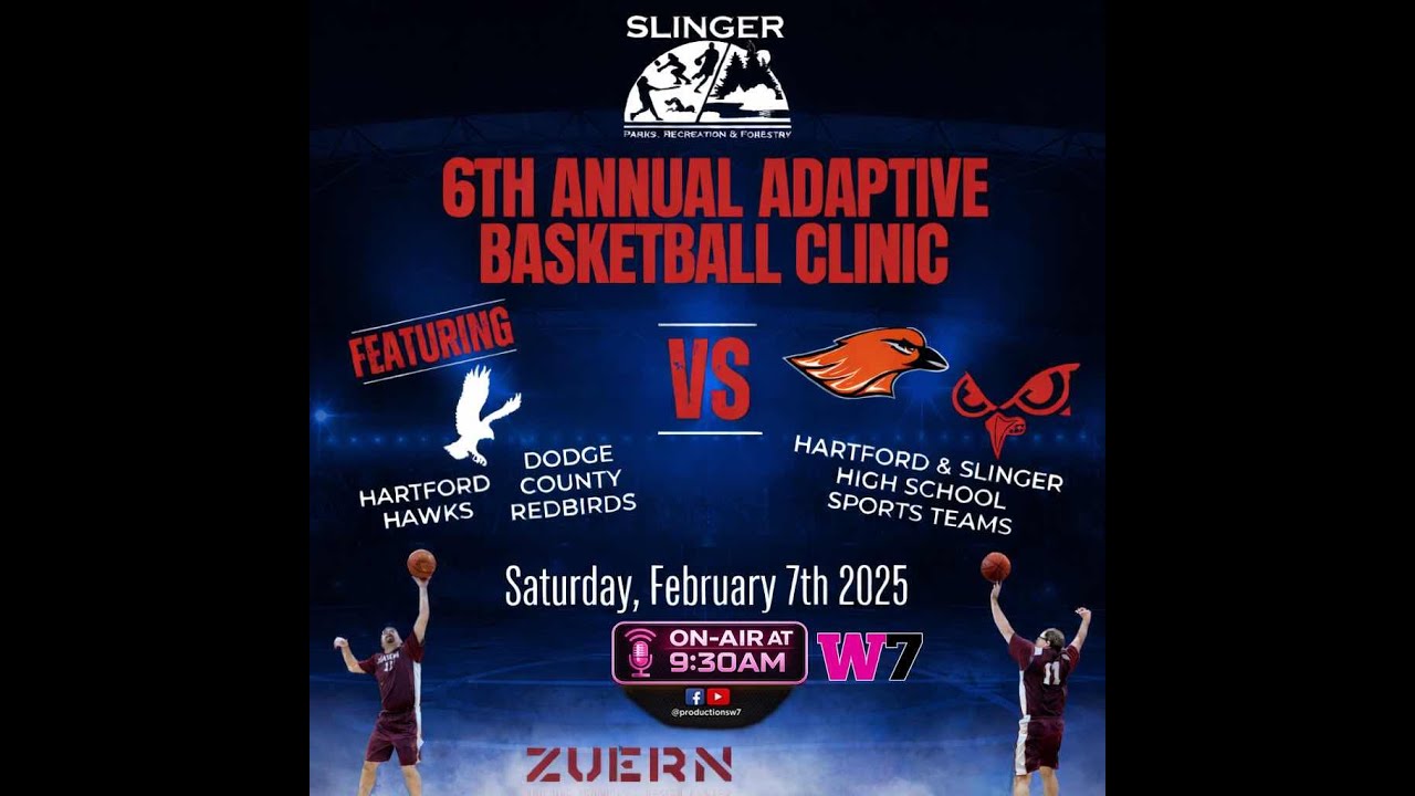 6TH ANNUAL ADAPTIVE BASKETBALL CLINIC LIVE FROM SLINGER HIGH SCHOOL