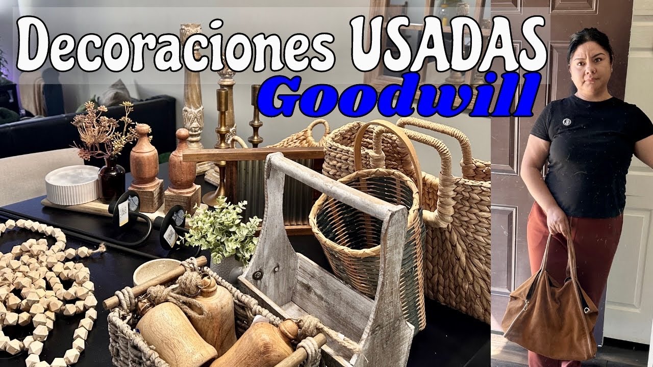 DECORACIONES USADAS HAUL PARA El HOGAR🤎Tienda GOODWILL ✨ECONOMICAS 🫶🏼CON PRECIOS MUY BAJOS🤎