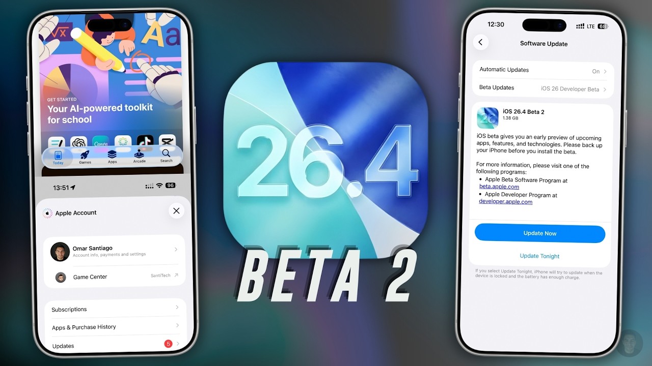 iOS 26.4 Beta 2 - Muchas Mejoras y Más Cambios ✅