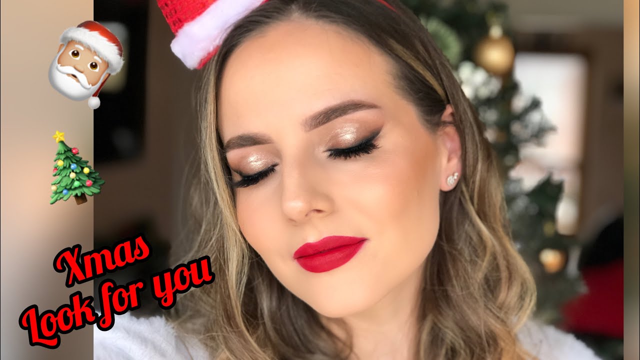 QUICK AND EASY HOLIDAY GLAM TUTORIAL | CHRISTMAS MAKEUP LOOK