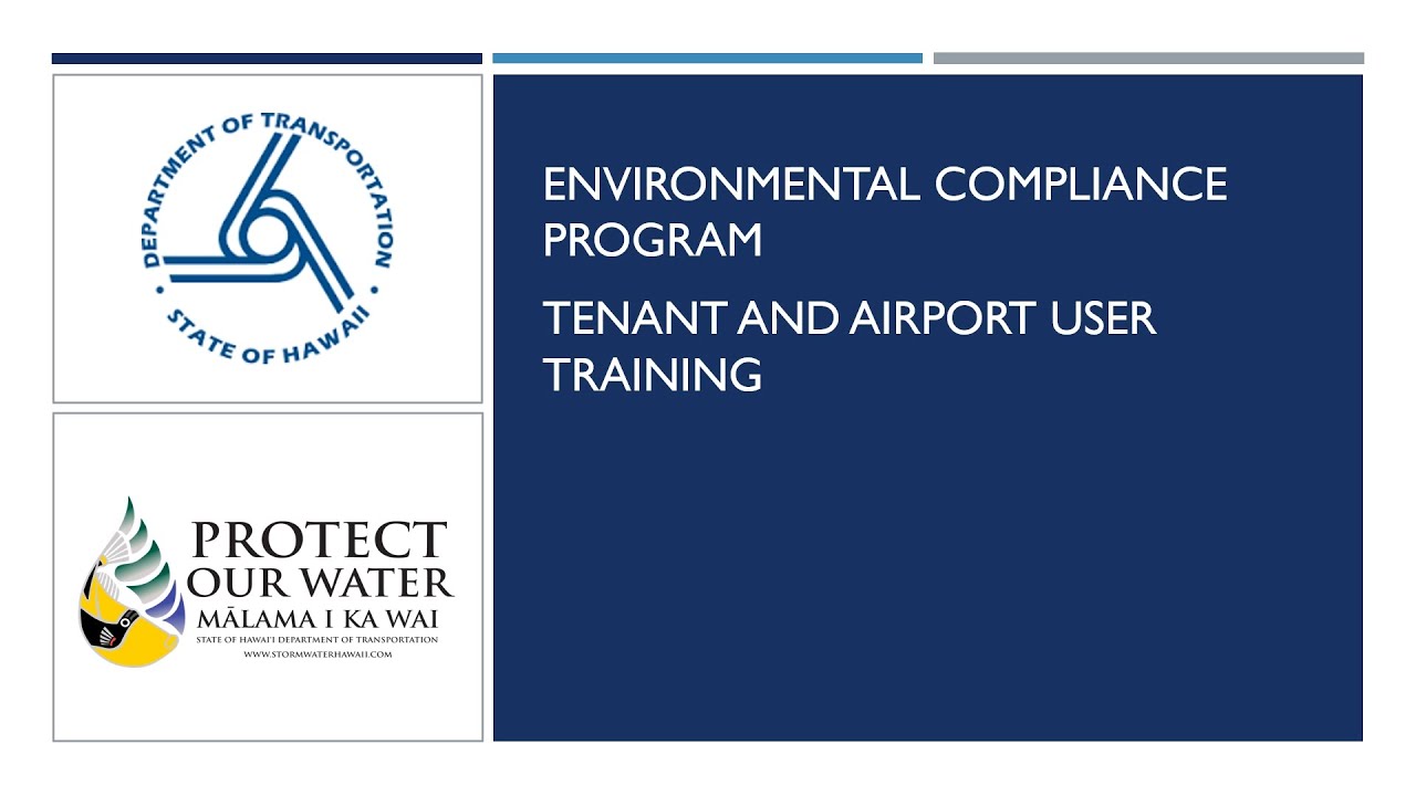 2026 Environmental Compliance BMP Training for DOTA Tenants