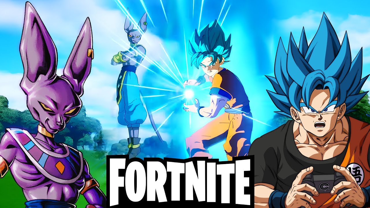 Goku And Beerus Play Fortnite | GOD KITTY!