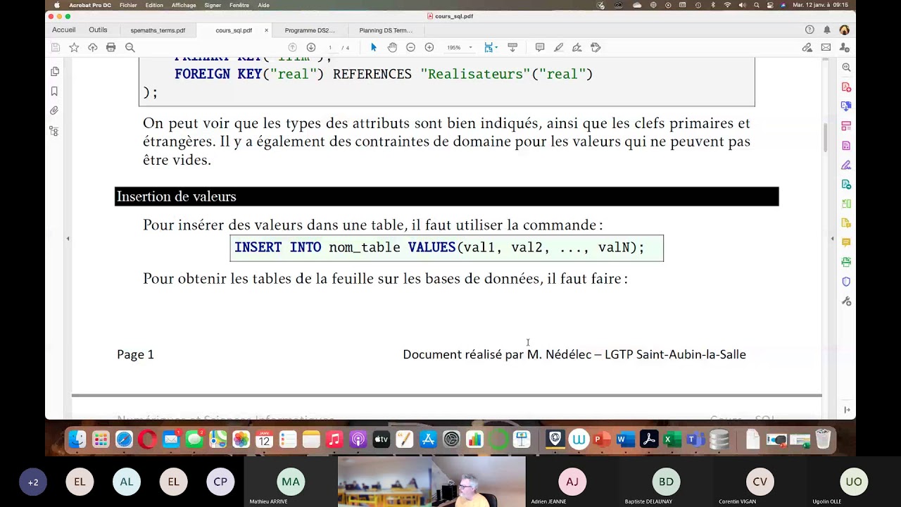 Prise en main de DB Browser for SQLite