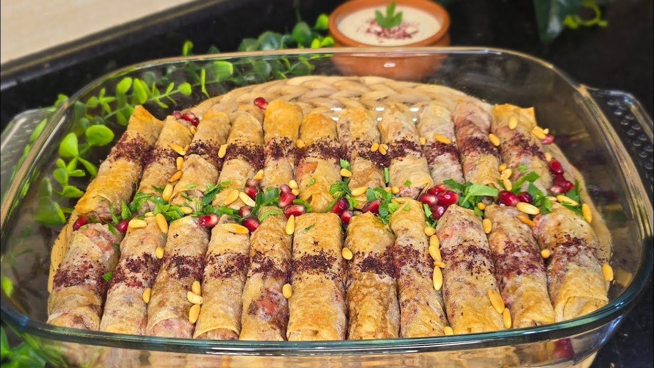 مسخن رول بطريقة سهلة وبسيطة وطعم رااائع🌹مع أطيب صوص تغميس👌🏼😋