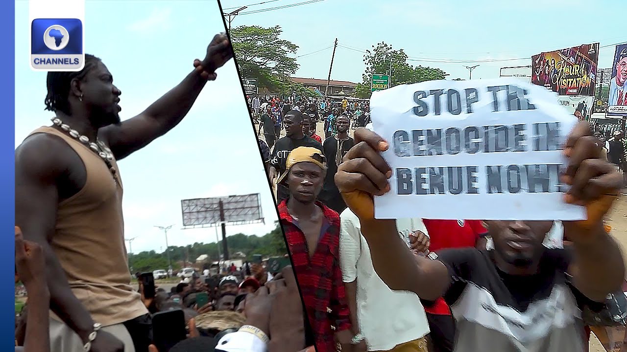 Very Dark Man, Other Angry Youths Protest In Benue, Demand End To Killings