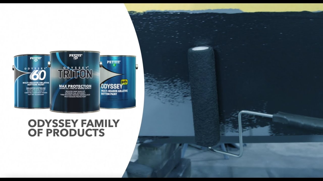 Pettit Paint - Odyssey Antifouling Bottom Paints. Odyssey HD, Odyssey 60 and Odyssey Triton
