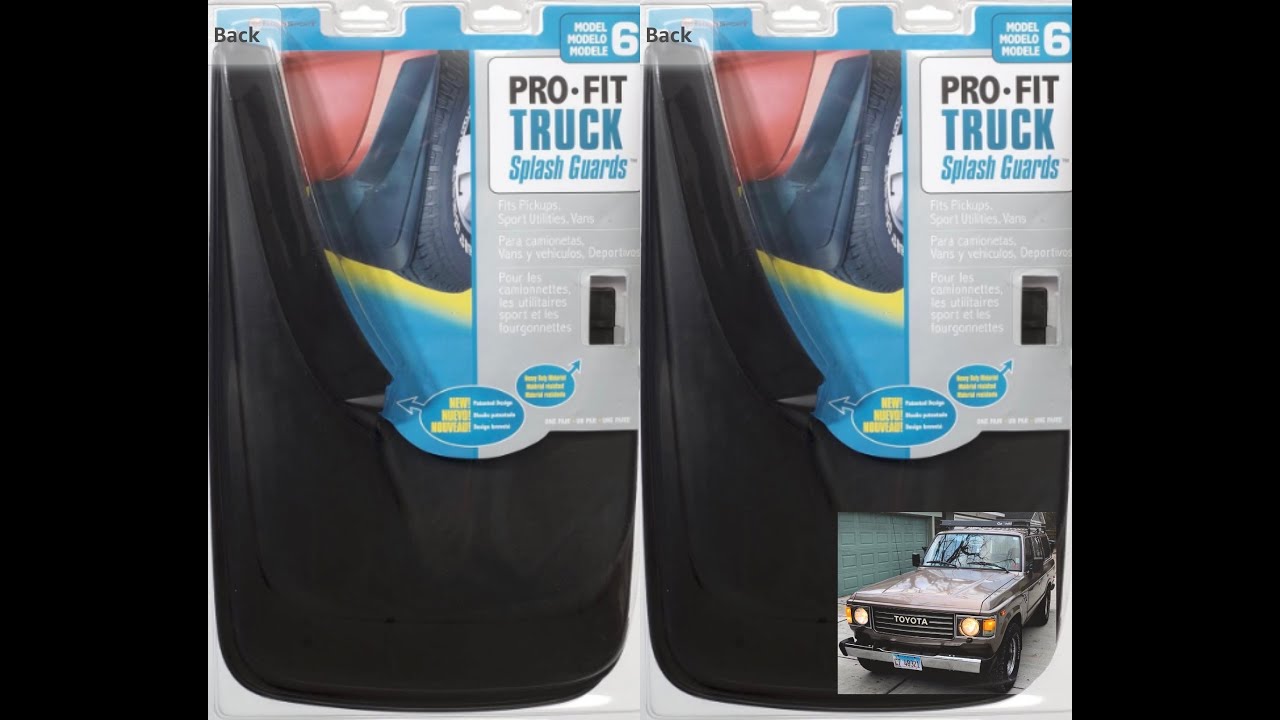 FJ60 Mudflap Installation - RoadSport Model 6 6416 Pro-Fit Molded Splash Guards