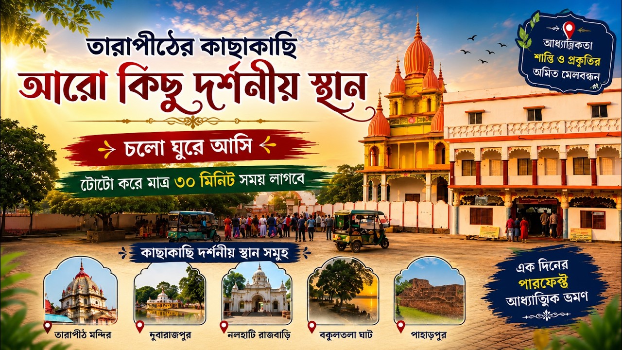 তারাপীঠে মায়ের পুজো দিয়ে আরো কিছু মন্দির দর্শনে যাচ্ছি।