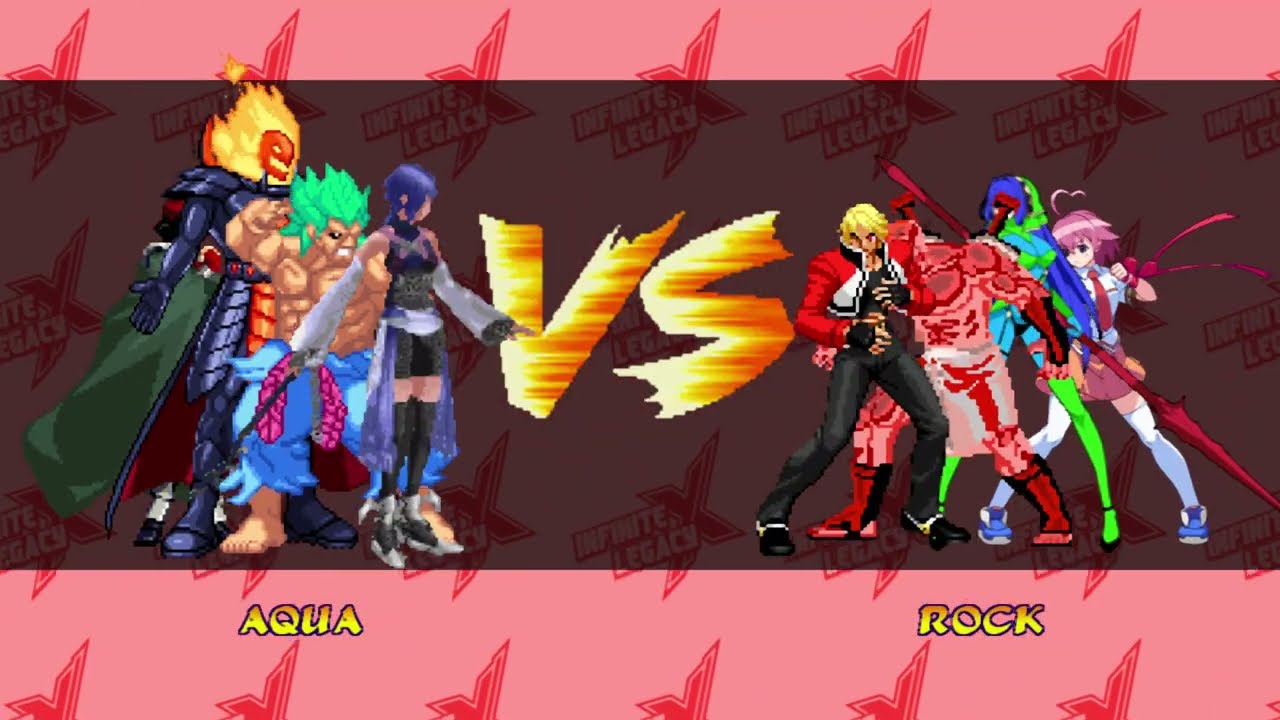 [4K] MUGEN: ETB – Aqua, Oni, Dormammu, Lady Bison vs Rock, Kratos, Scathacha, Heart