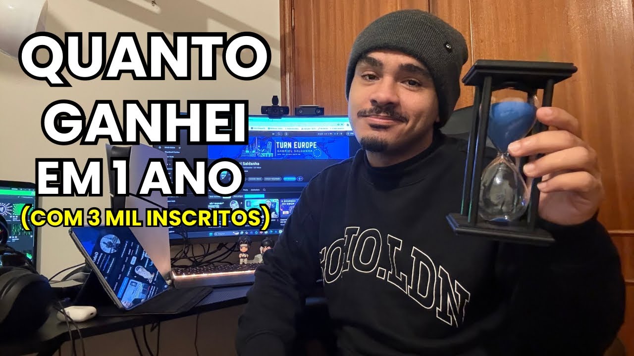 Quanto GANHO do YouTube com 3 MIL INSCRITOS