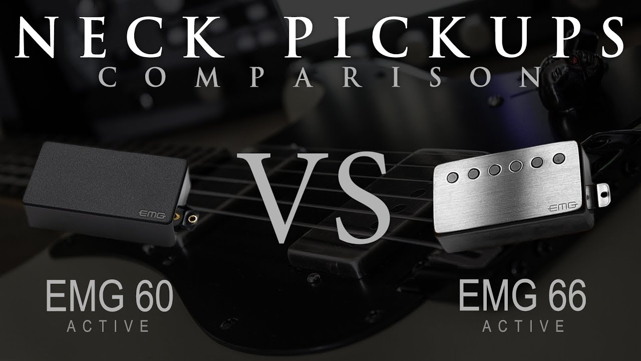 EMG 60 vs EMG 66 - Active NECK Pickup Guitar Tone Comparison / Review