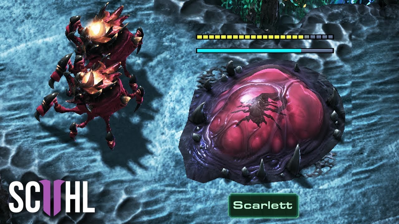 Scarlett's Proxy Hatchery Rush vs. Byun - Starcraft 2