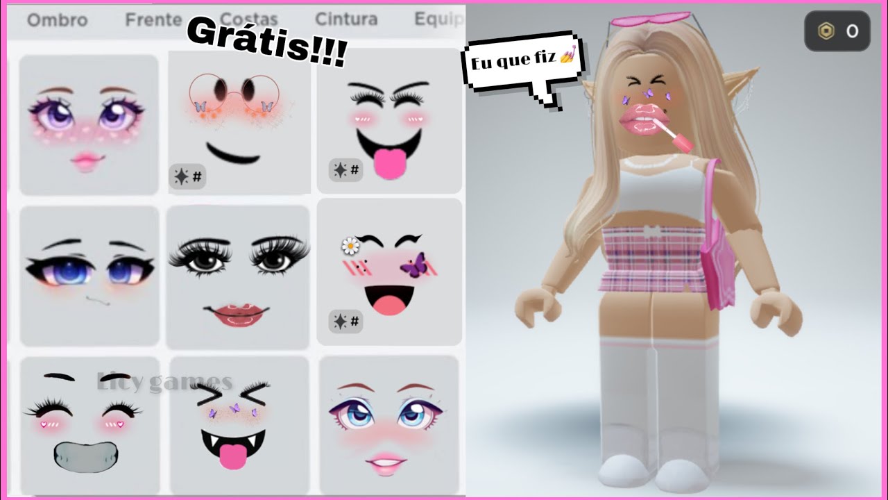 COMO CRIAR FACE LIMITED GRÁTIS E TER NO ROBLOX FUNCIONA MESMO!! Itens grátis ROBLOX