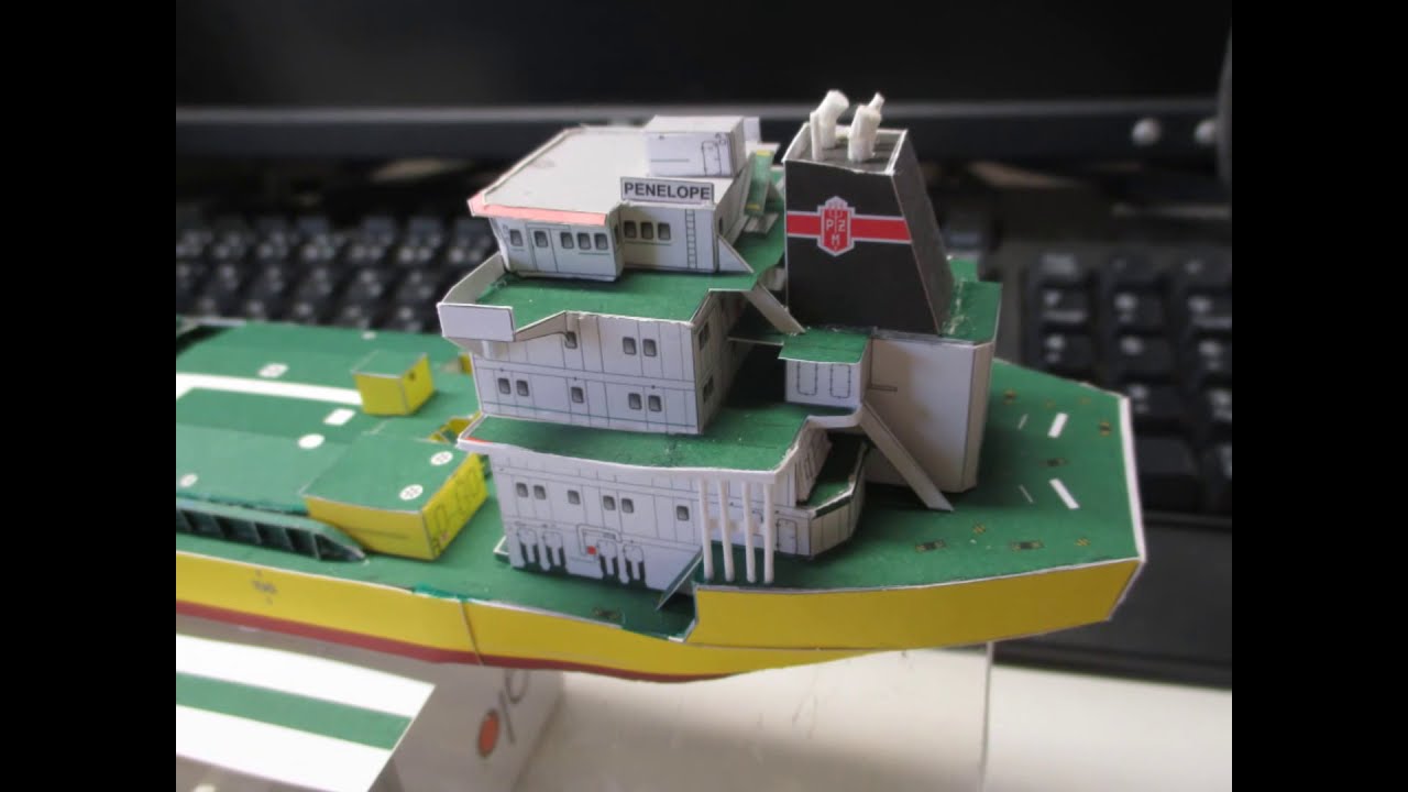 Model papierowy statku JSC 1:400 Statek do przewozu siarki w stanie stopionymJSC 1:400　溶融硫黄運搬船