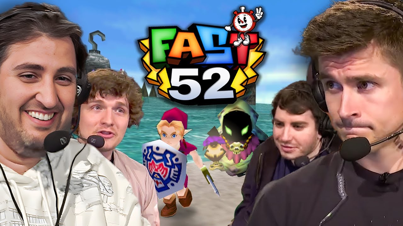 MajinPhil’s Majora's Mask No Hit Run with Ludwig, Zfg1 and Linkus7 at Fast52