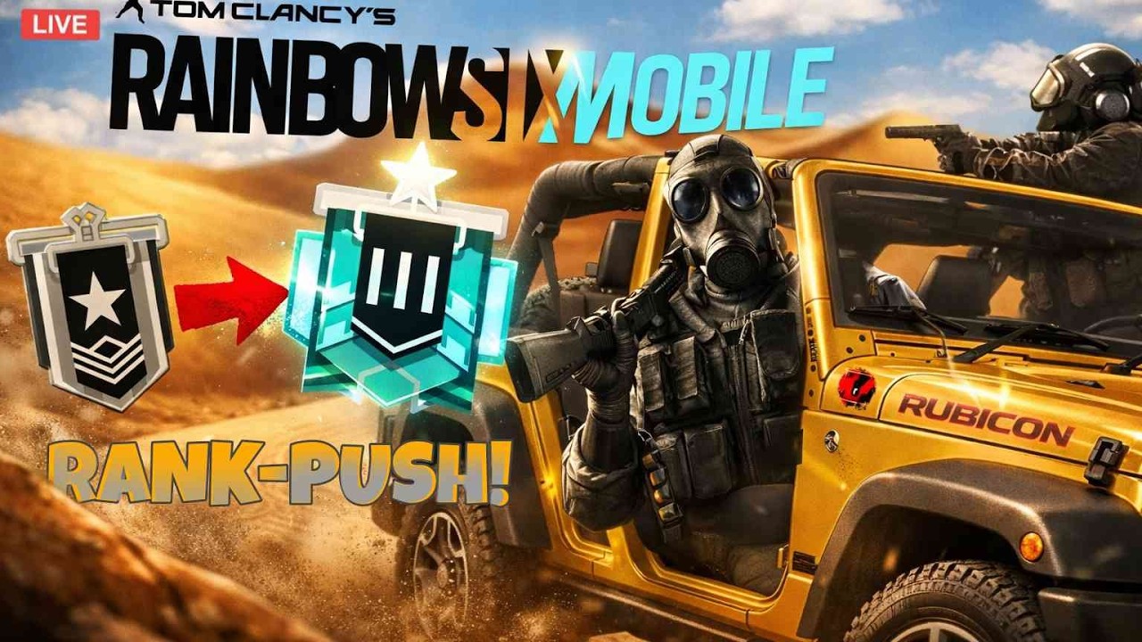 🔴 [LIVE] Rainbow Six Mobile INDIA Gameplay 🔥 Hard Rank Push 🫠 JaatOG