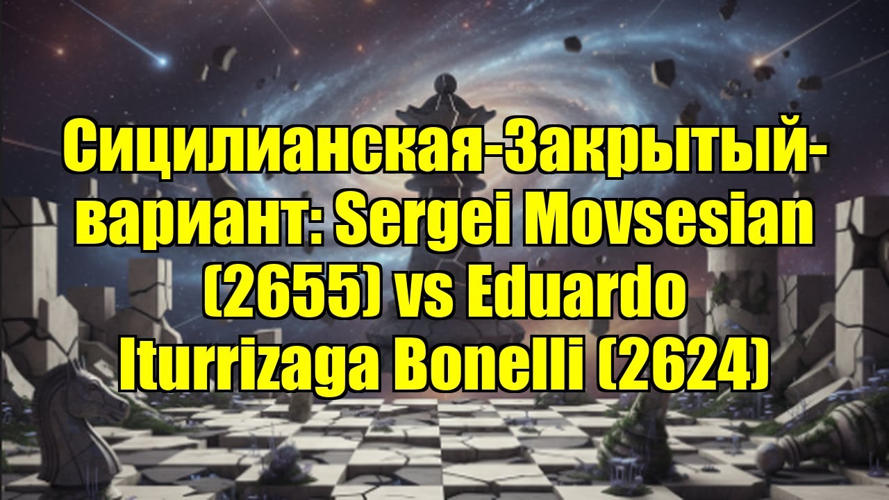 Сицилианская-Закрытый-вариант: Sergei Movsesian (2655) vs Eduardo Iturrizaga Bonelli (2624)