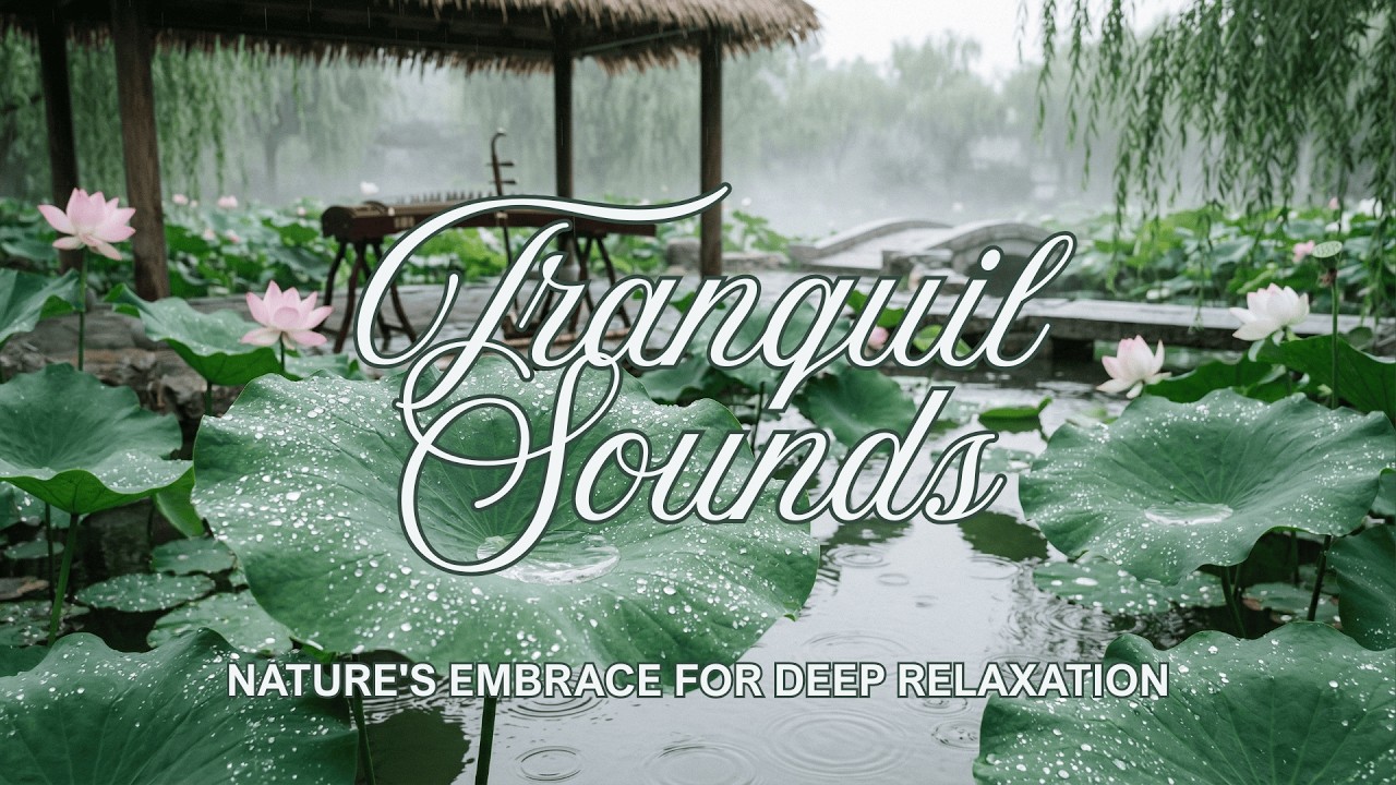 Gentle Rain on Lotus Pond 🌸 | Chinese Instrumental Music for Deep Focus